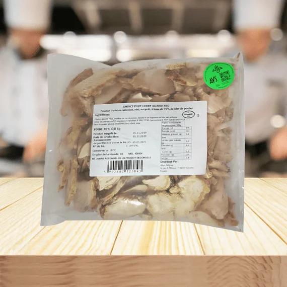 Emincés de filet de poulet curry