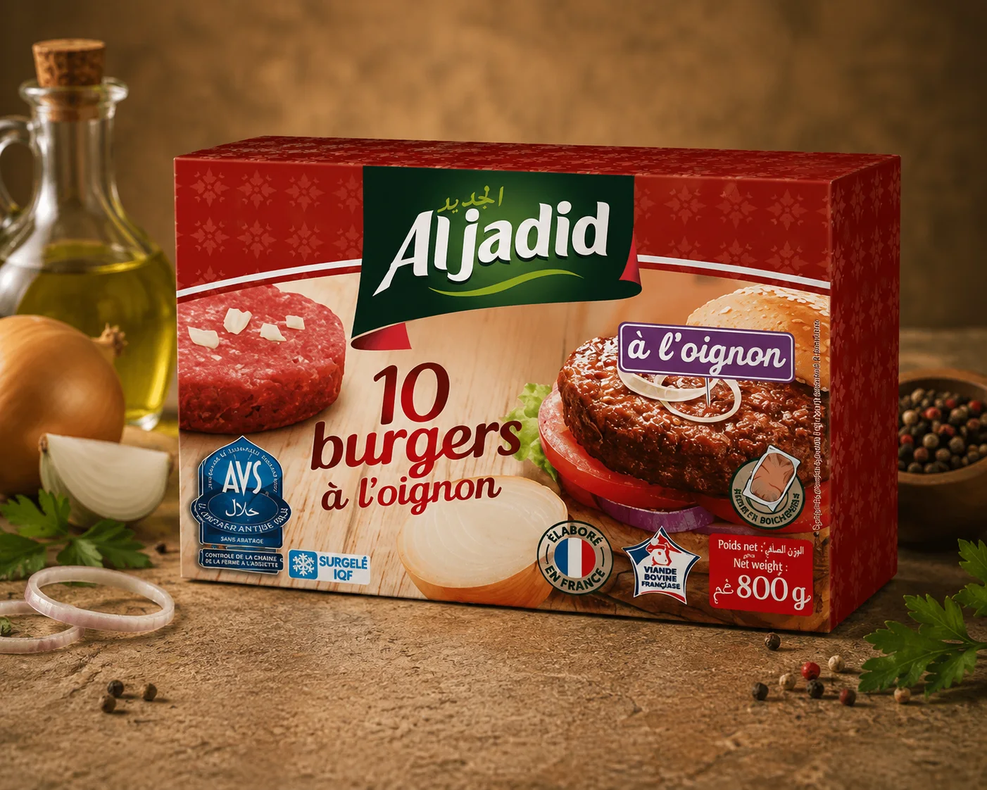 Burgers à l’oignon