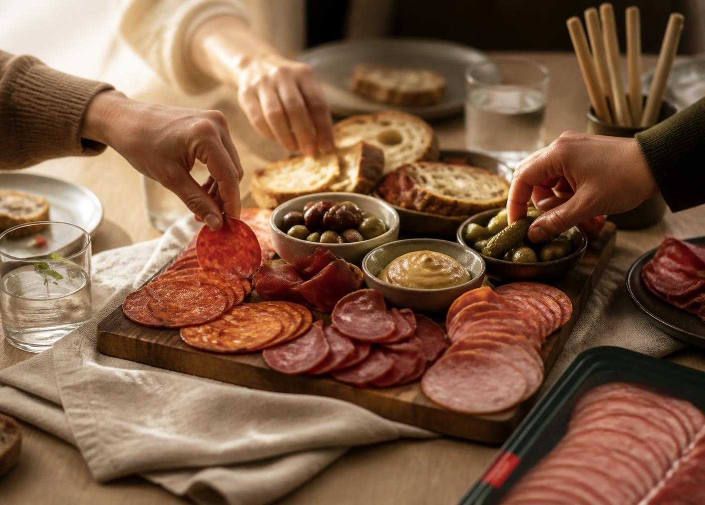Idée recette Planche à partager avec les produits Al Jadid